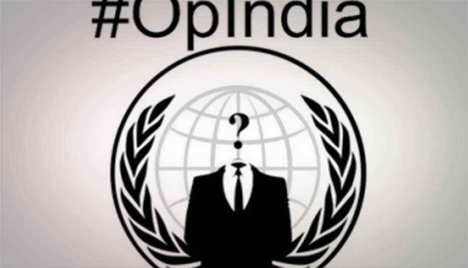 Indian government websites hit by Anonymous attack, post bans