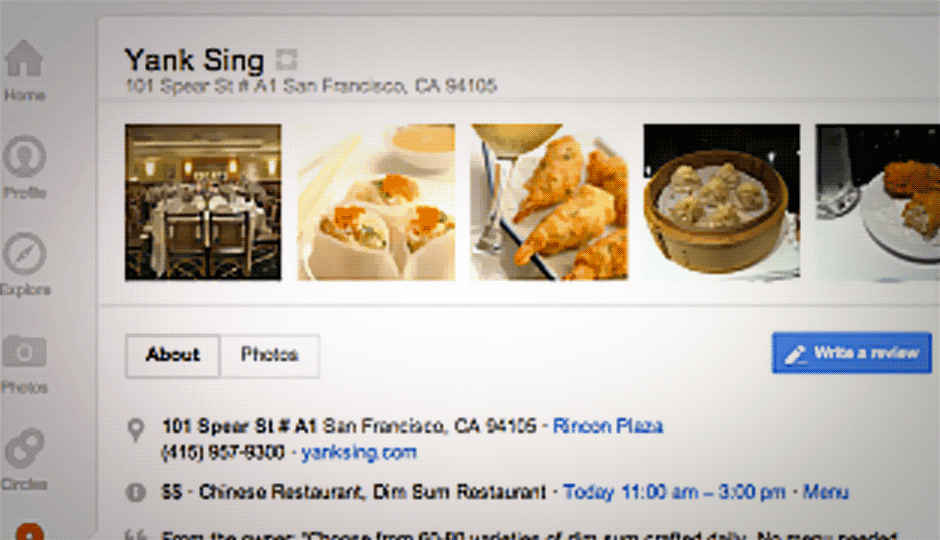 Google+ Local pages introduced with Zagat and user ratings