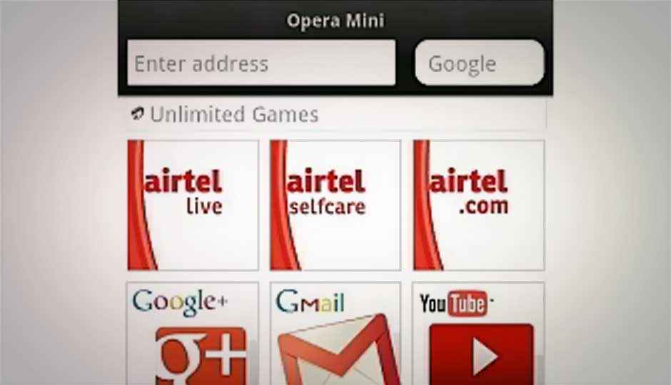 Airtel to offer customized Opera Mini browsers to its customers