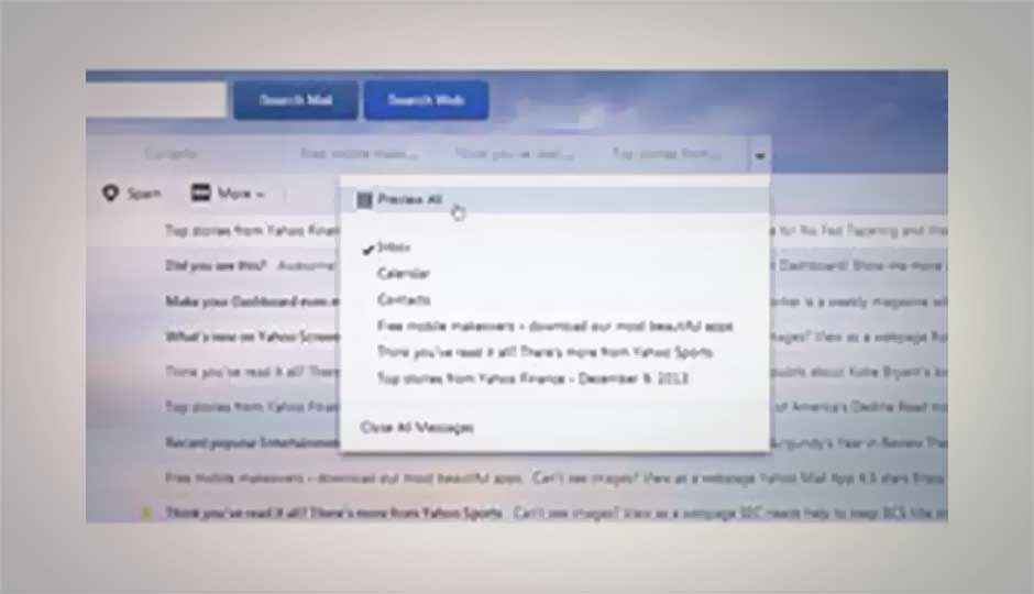 Yahoo Mail restores tabs feature after user complaints