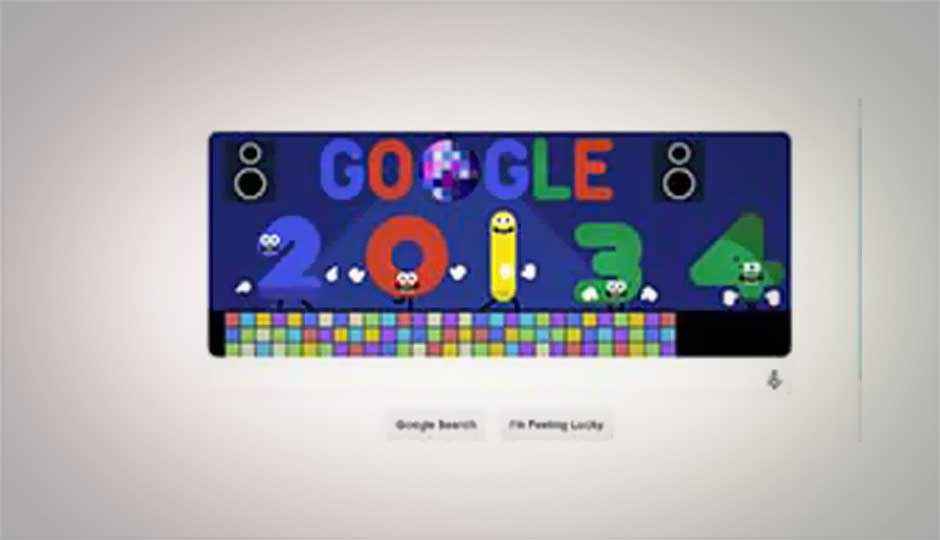 Google celebrates New Year eve’s with an animated Doodle