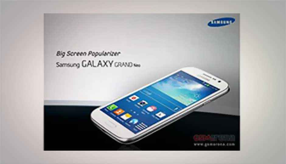 Samsung Galaxy Grand Neo leak reveals 5-inch display, quad-core processor