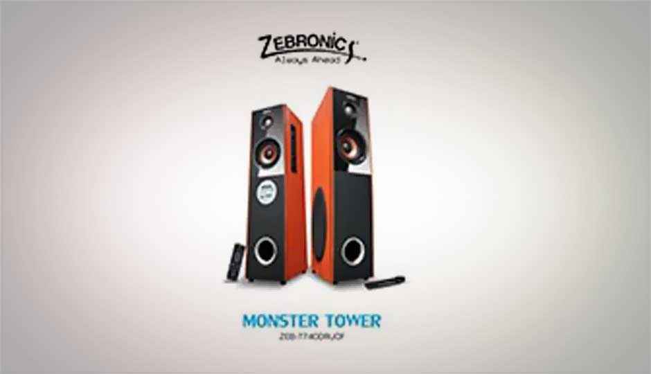 Zebronics Sound Monster ZEB-T7400RUCF Tower speaker system launched for Rs. 6600