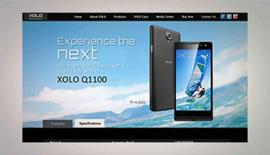 Xolo Q1100, 5-inch dual-SIM quad-core smartphone launched at Rs.14,999