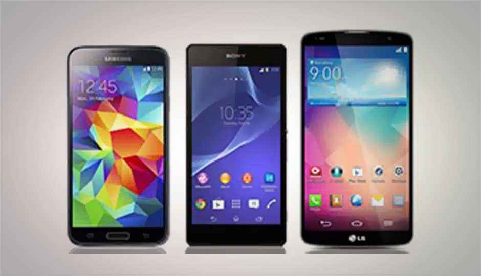 Android flagship battle: Samsung Galaxy S5 vs Sony Xperia Z2 and LG G Pro 2