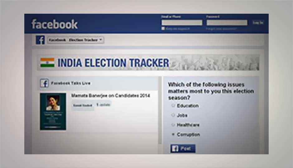 Facebook launches Election Tracker for 2014 LS polls