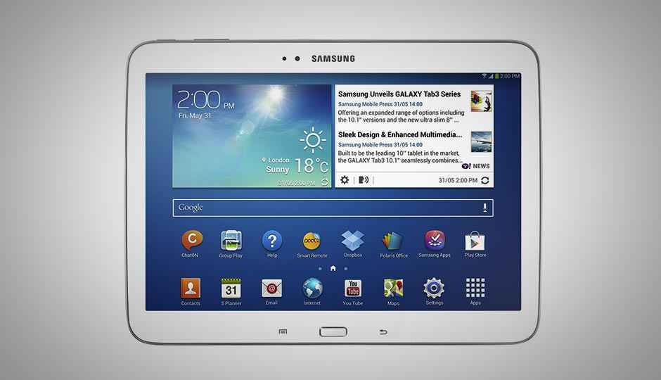 Samsung Galaxy Tab 3 10.1 spotted online at Rs 36,340