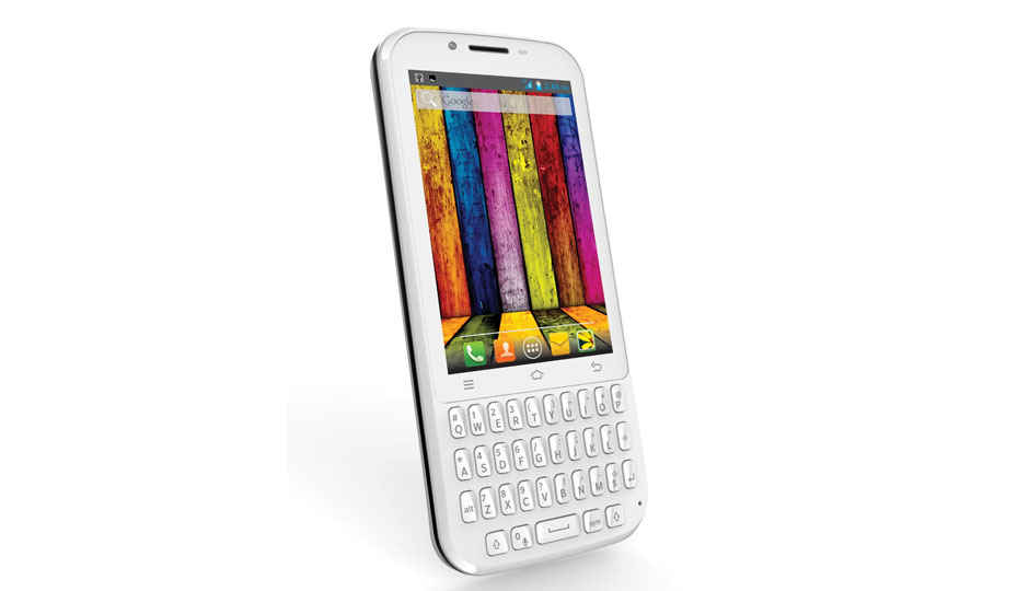 Intex Aqua Qwerty touch and type smartphone launched at Rs. 4,990