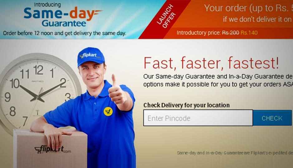 Flipkart introduces same-day guaranteed delivery in select cities