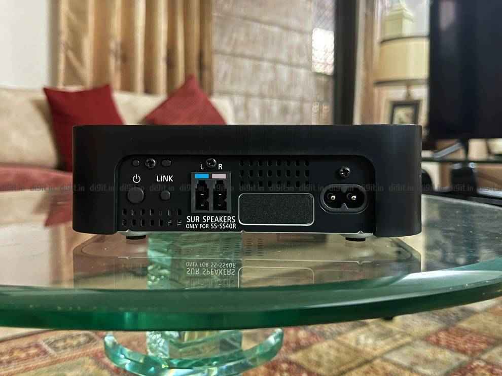 Sony HT-S40R wireless amplifier connectivity. 