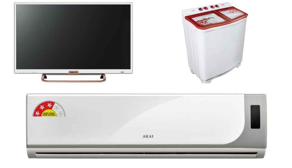 Akai launches new range of LED TVs, washing machines, air conditioners in India