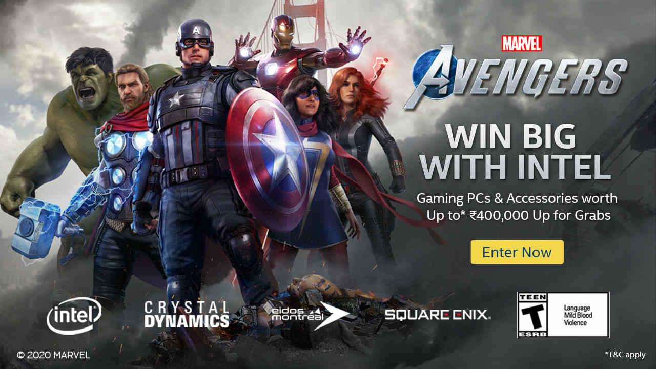 Intel and Marvel’s Avengers give you the chance to upgrade your gaming with an INR 4,00,000 sweepstakes