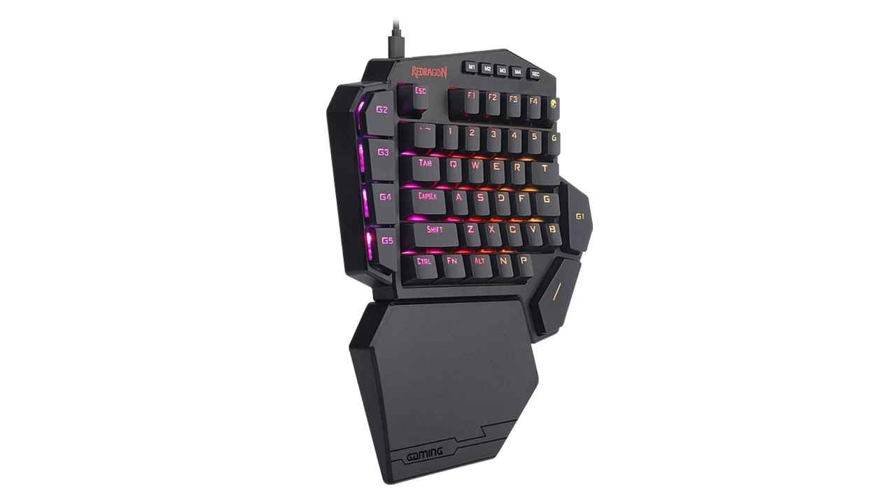 One Handed gaming keyboards with RGB lighting