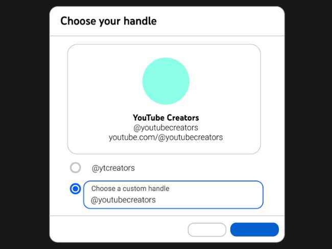 YouTube handle