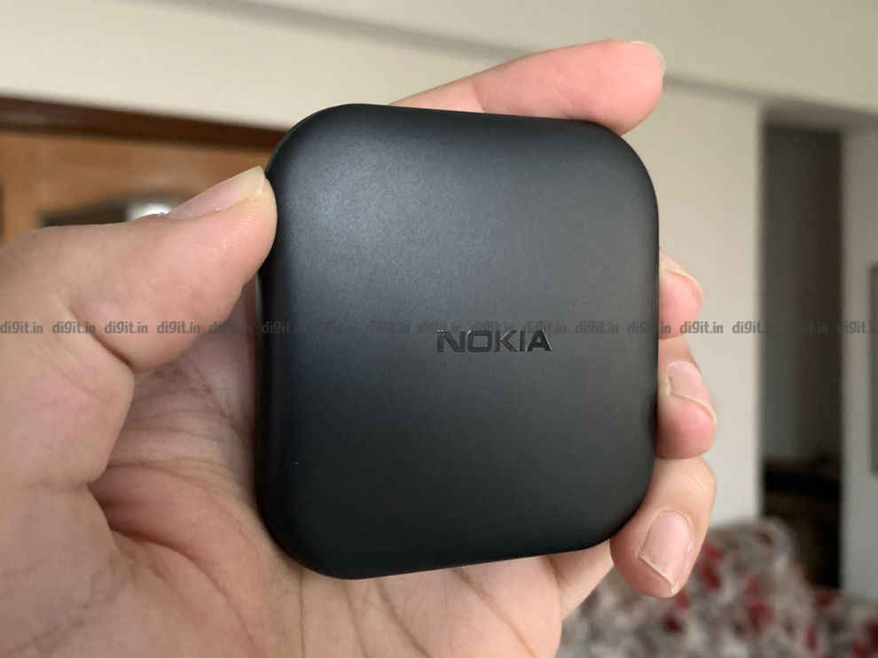 Nokia Media Streamer fits in the palm of my hand.