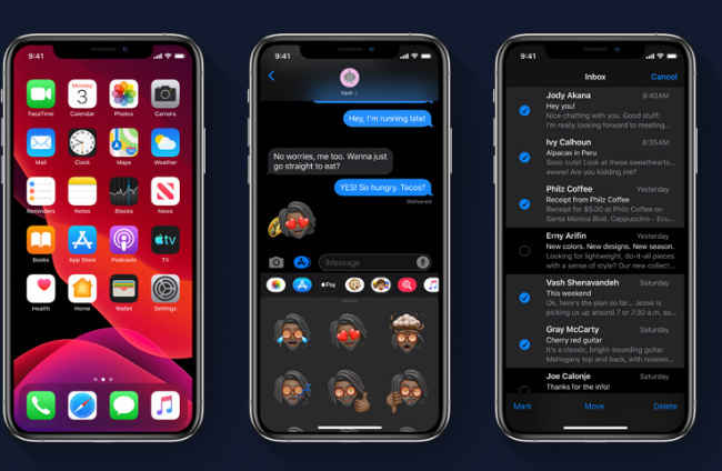 Dark Theme on iPhones