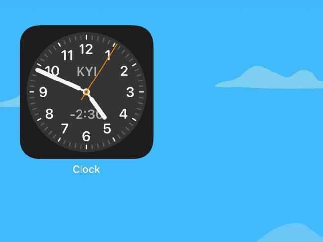 iOS 15.4.1 Kyiv world clock