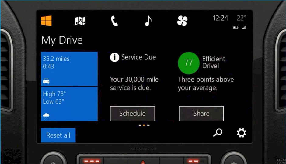 Microsoft unveils Windows in the Car, competes with Apple’s CarPlay