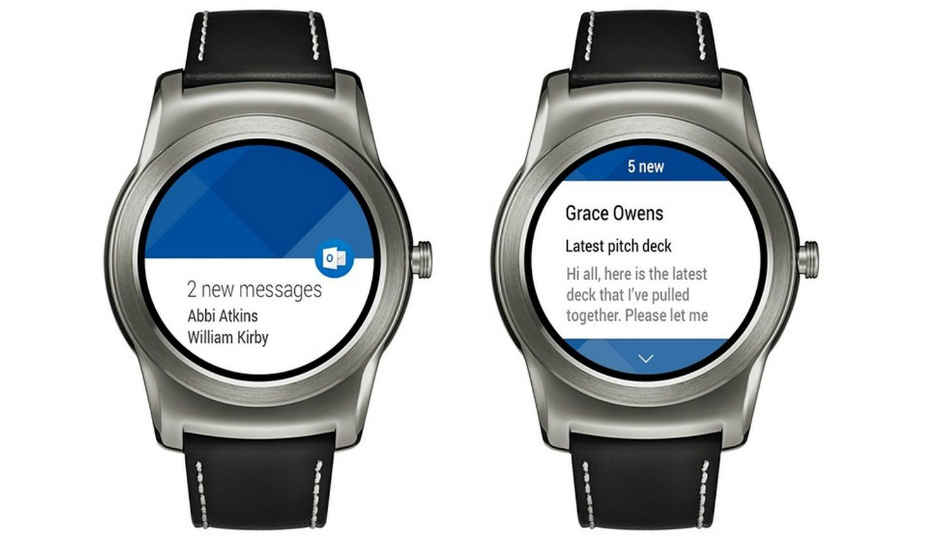 Microsoft Outlook is now available for Android Wear