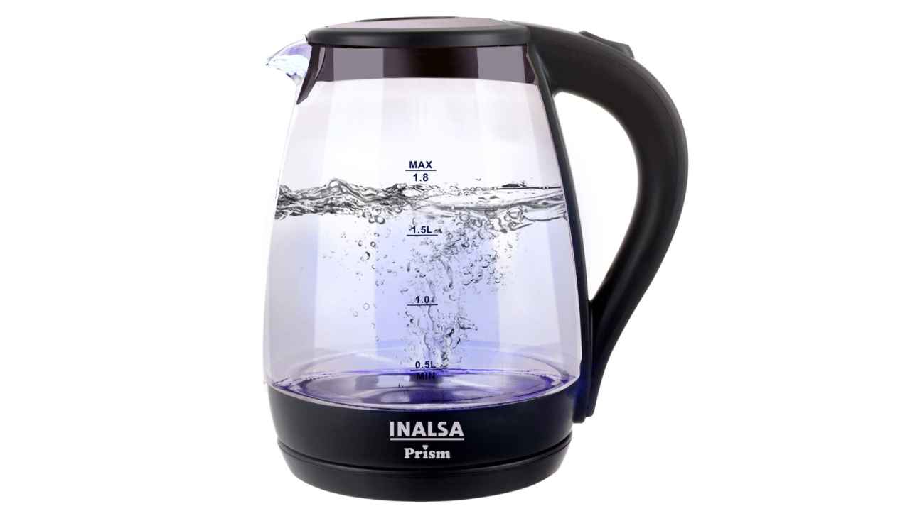 Transparent glass electric kettles to easily check the water level