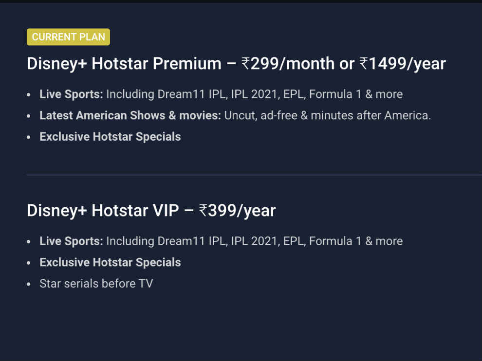 how to buy hotstar premium outside india