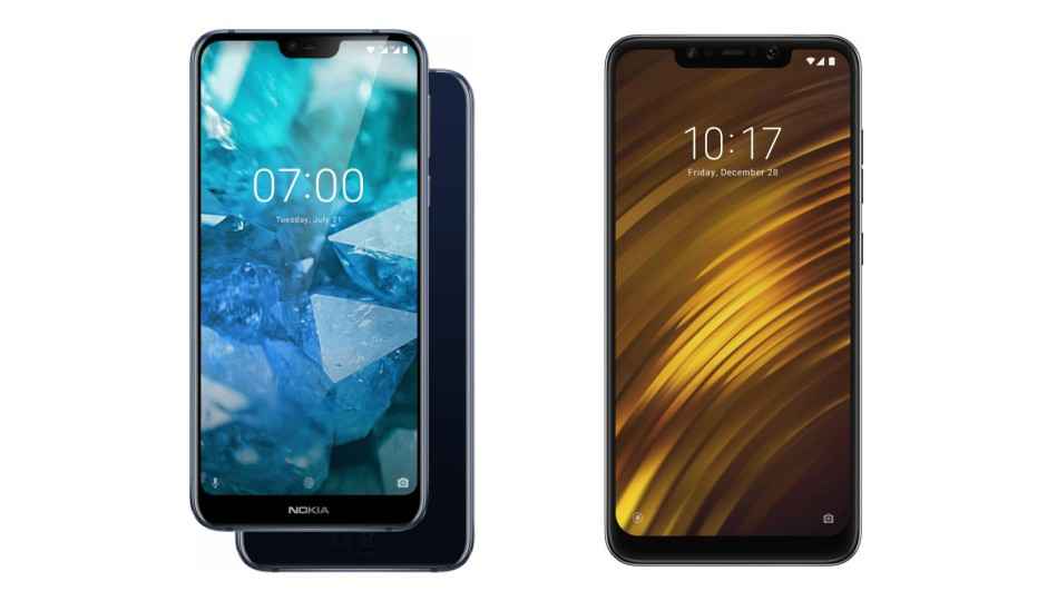 Specs comparison: Nokia 7.1 vs Poco F1