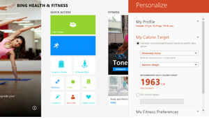 Bing Health and Fitness