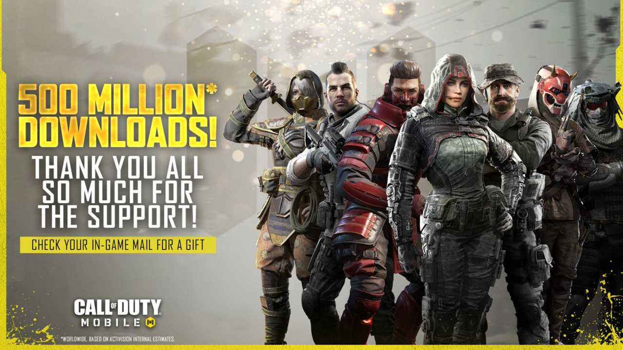 Call of Duty: Mobile crosses 500 million download mark
