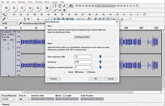 record internal audio audacity