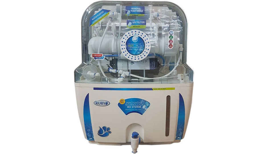 Ruby Electrical 12 L RO + UV Water Purifier (White and Blue)