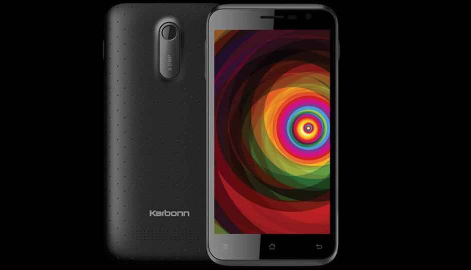 Karbonn Titanium Dazzle smartphone launched at Rs 5,490