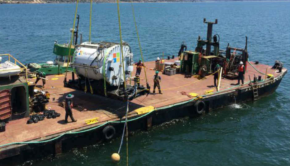 Microsoft plans to house future data centers below the ocean surface