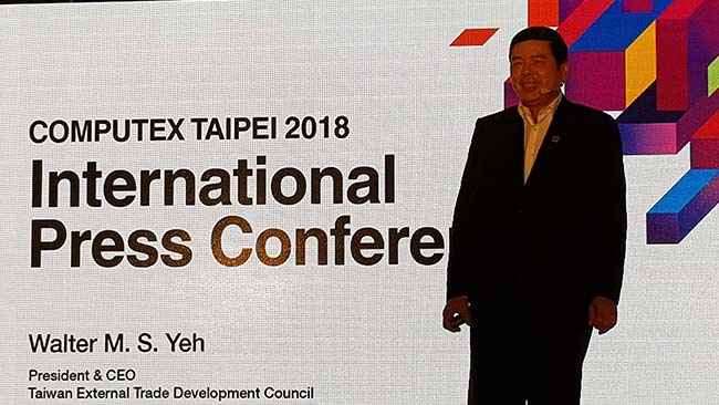 Mr. Walter Yeh, CEO & President TAITRA computex 2018