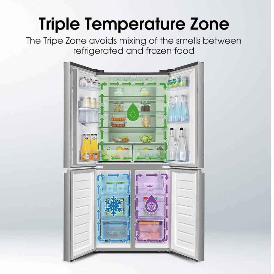 Hisense 507 L MultiDoor Refrigerator (RQ507N4SSVW) Photo Design 1 Digit