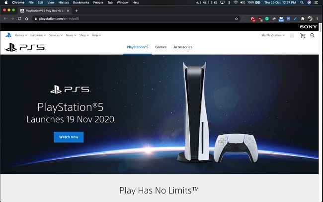 ps5 november 2020