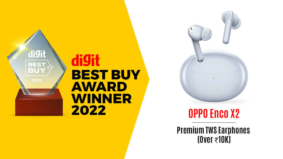 Digit Best Buy Winner for Premium TWS Earphones 2022: OPPO Enco X2