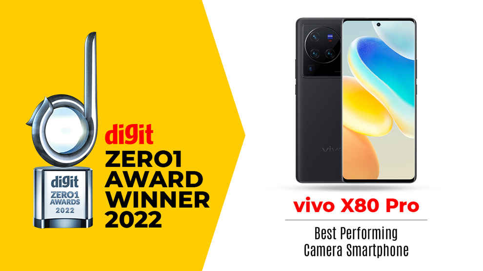 Digit Zero1 Award Winner for Camera Phones 2022: Vivo X80 Pro