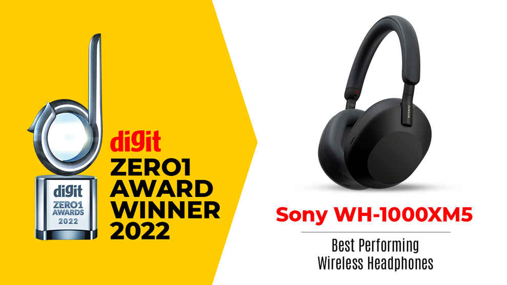 Digit Zero1 Award Winner for Best Wireless Headphones 2022: Sony WH-1000XM5