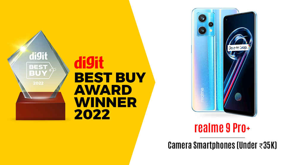 Digit Best Buy Winner for Camera Phones under ₹35K: Realme 9 Pro+