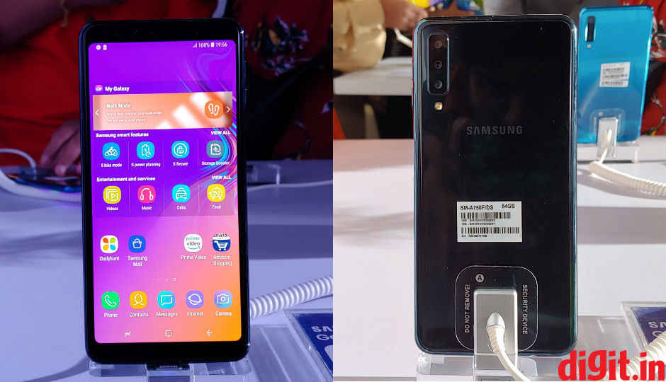 सैमसंग का पहला ट्रिपल कैमरा से लैस स्मार्टफोन Galaxy A7 (2018) भारत में लॉन्च