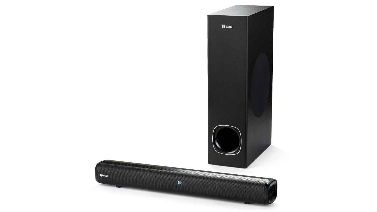 ZOOOK Studio 2.1 channel soundbar launched in India at Rs 12,999