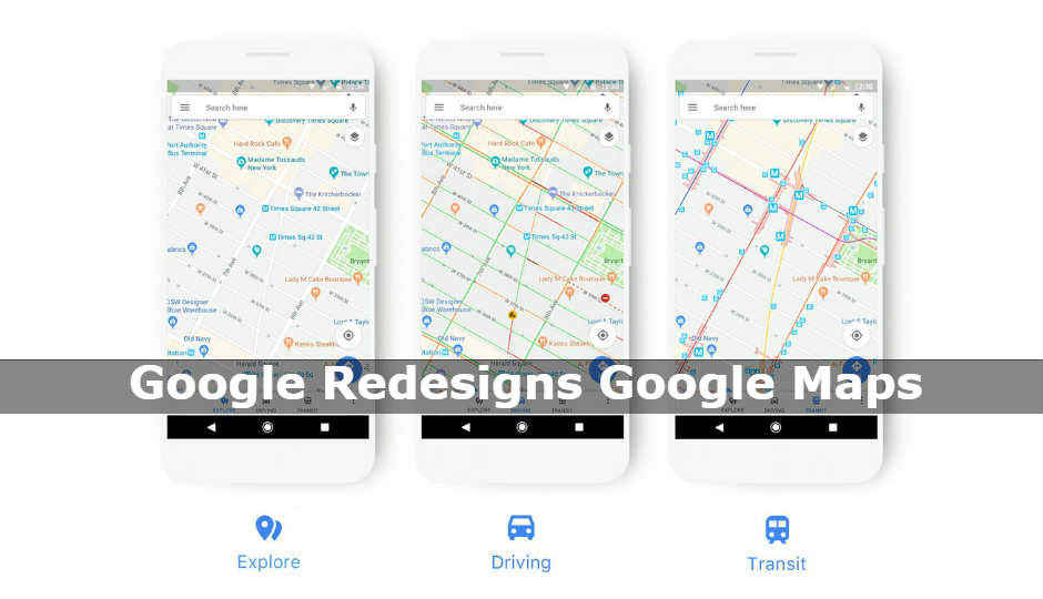 Google Maps updated with new icons, colour scheme