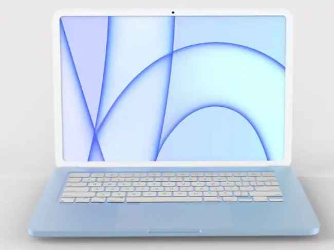Apple MacBook with M2 SoC concept renders