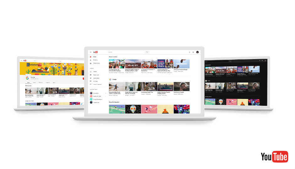 YouTube desktop site revamped with Material Design, support for dark theme