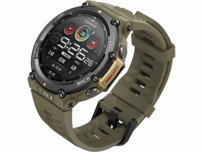 Amazfit T-Rex 2 With 10ATM Water Resistance and Rugged Build Sees ...