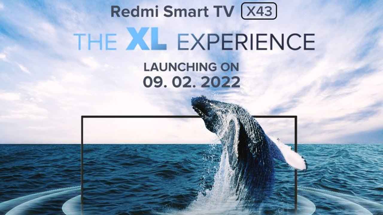 Redmi Smart TV X43 launching in India on February 9