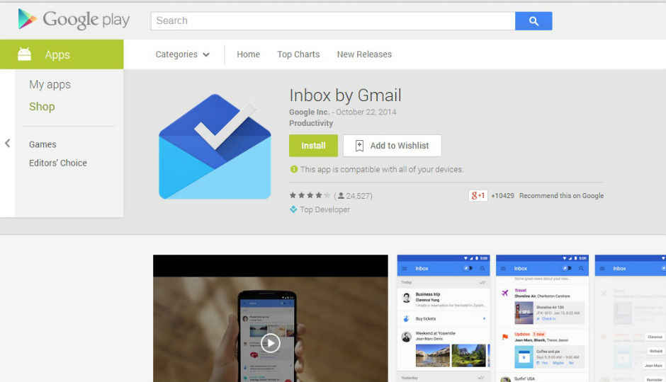 Google to offer Inbox to business users from next month