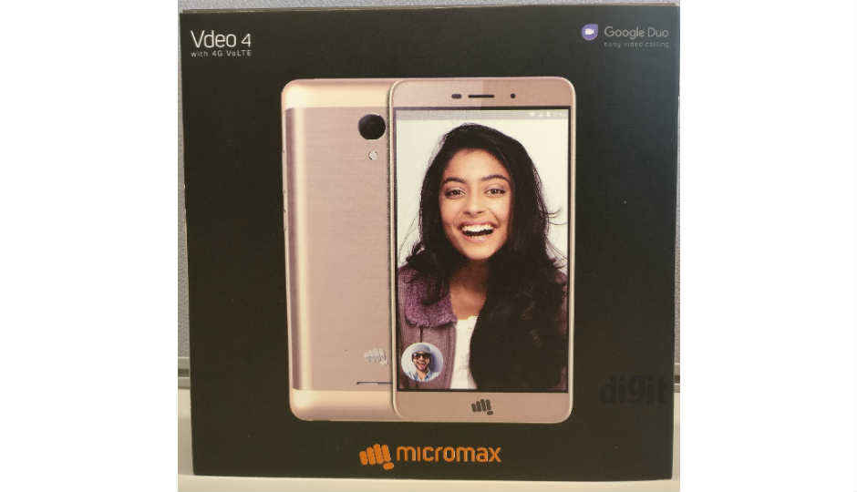 Sneak peek at Micromax’s upcoming Vdeo 4 smartphone bundled with Google Duo