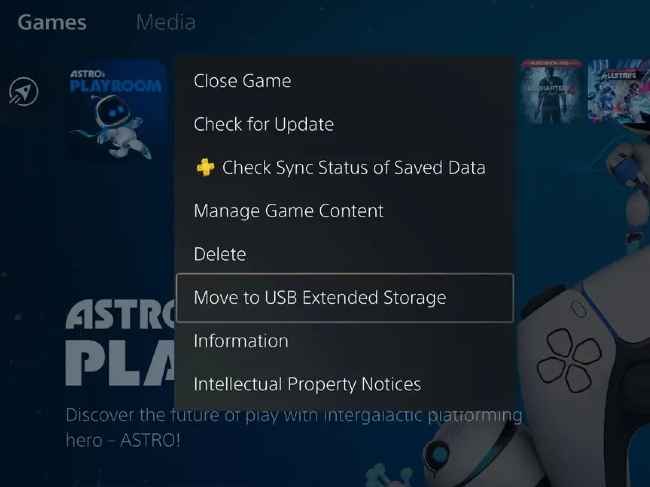 Backup PS5 games to an external drive. 