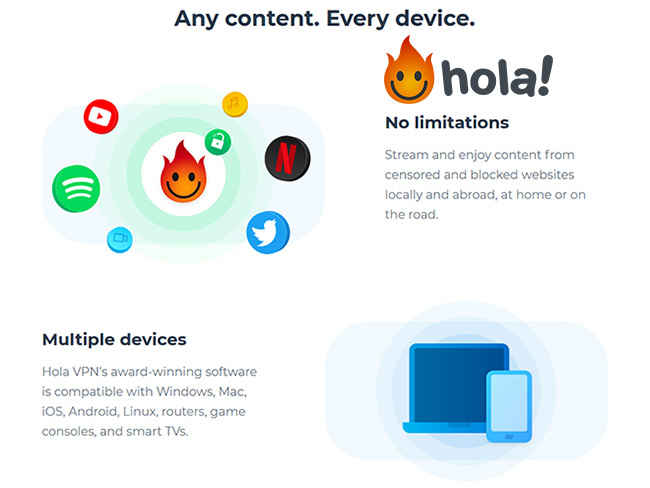 Hola vpn for chrome